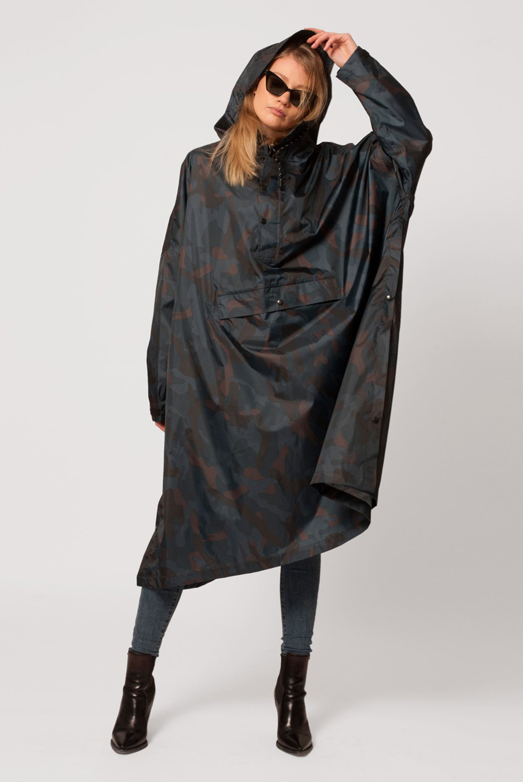 Rain Poncho - Storm Camo