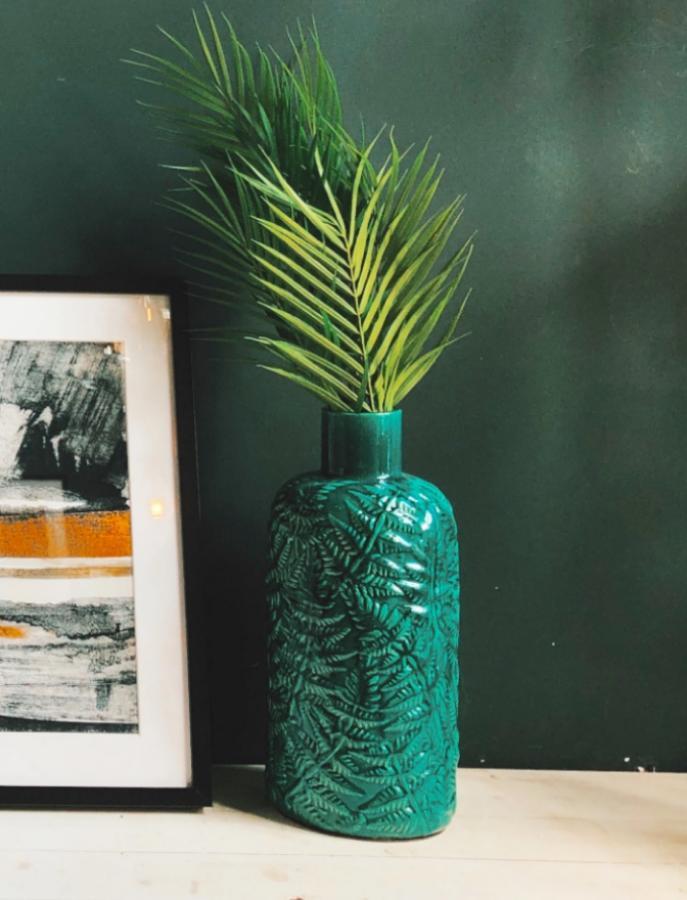 The Forest & Co. Emerald Green Stoneware Vase