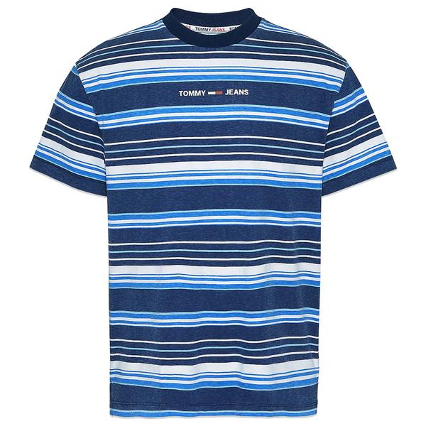 Multistripe Layout T Shirt Twilight Navy