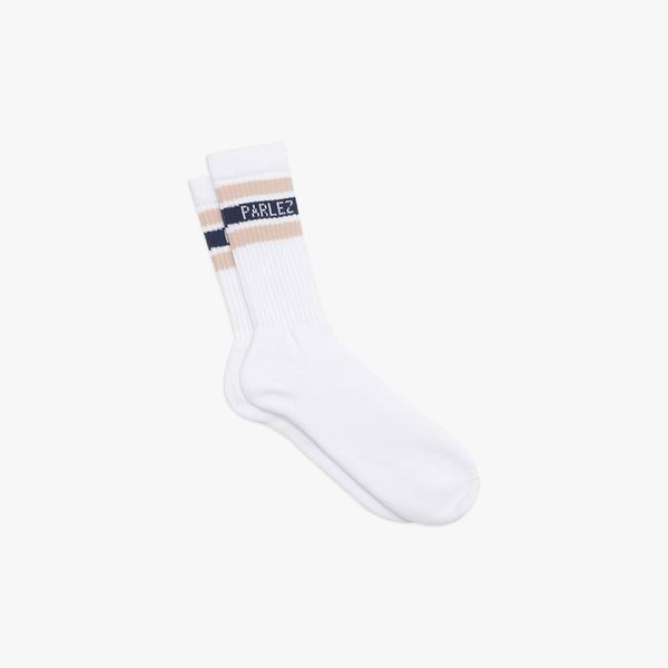 Block Socks Sand Navy