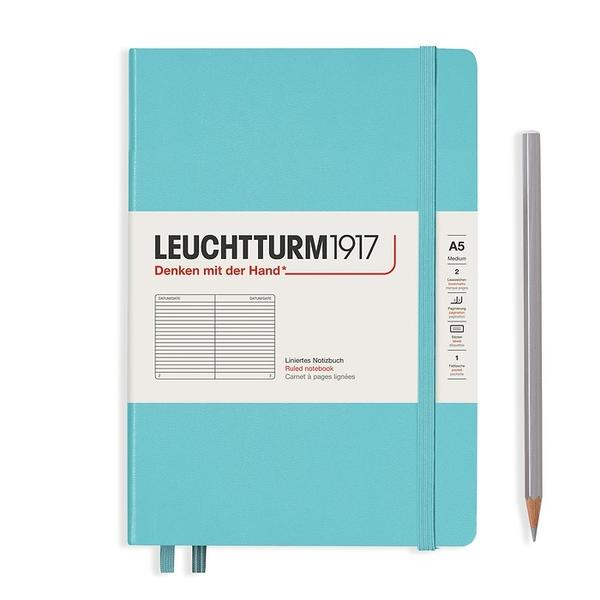 Leuchtturm1917 Medium A 5 Hardcover Notebook Aquamarine