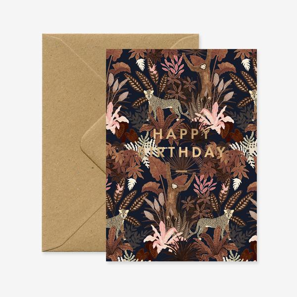 Monkey Happy Birthday Card