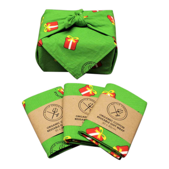 Battle Green Reusable Gift Wrap 