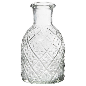 Ib Laursen Pharmacy Glass Candle Holder with Harlequin Pattern