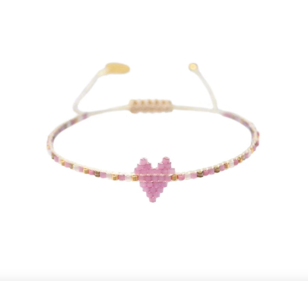 Heartsy Row Bracelet Lavender