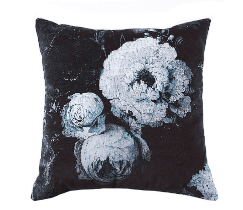 Kirkland's Home  47 x 47cm Velvet Flora Square Cushion