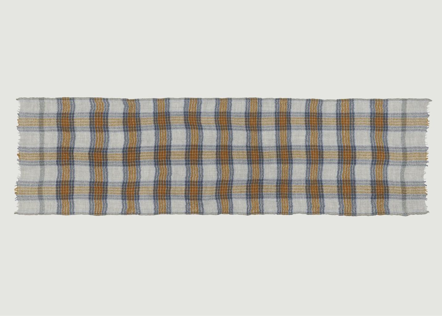 N 553 Checked Wool Scarf