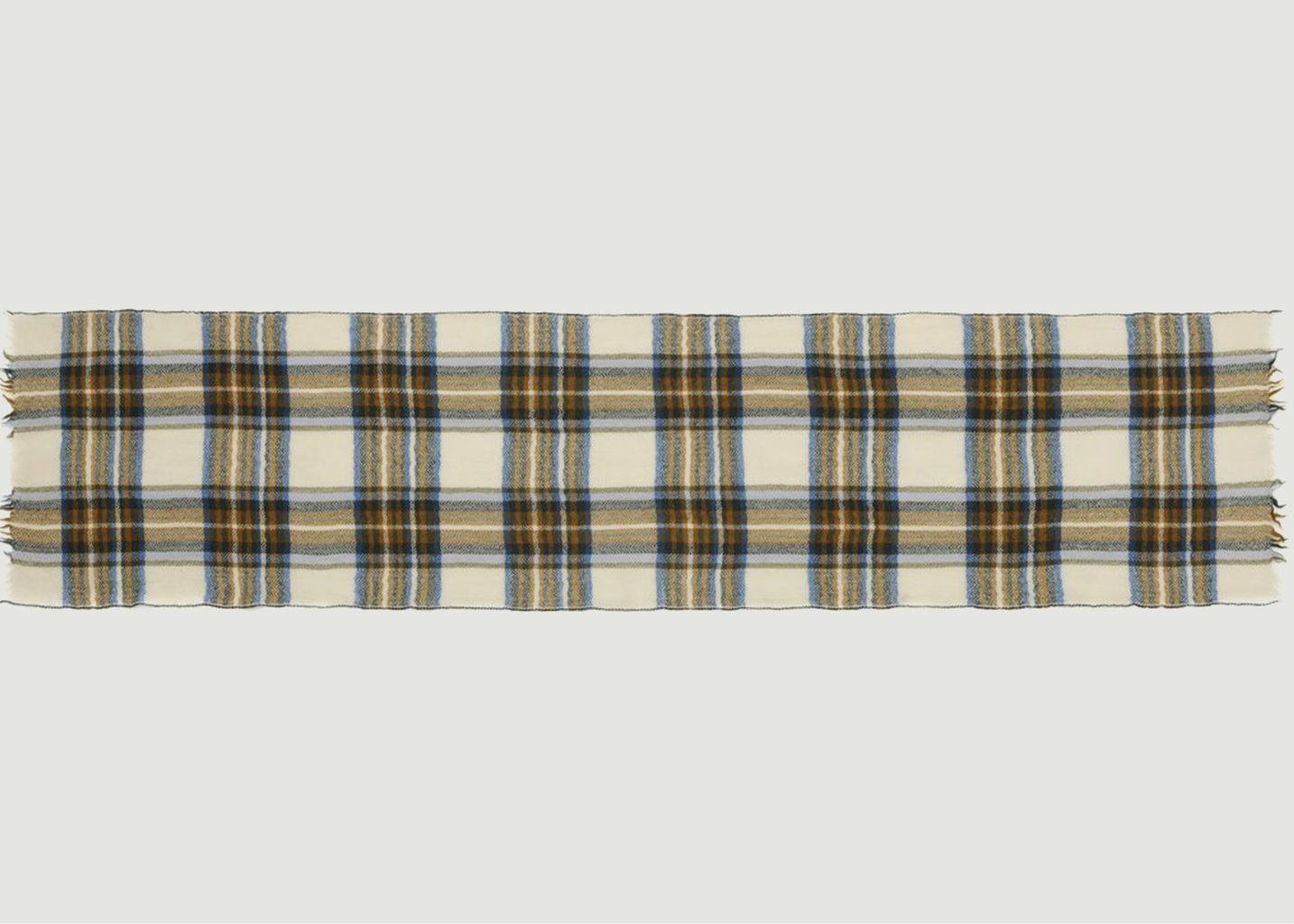 N 550 Checked Wool Scarf