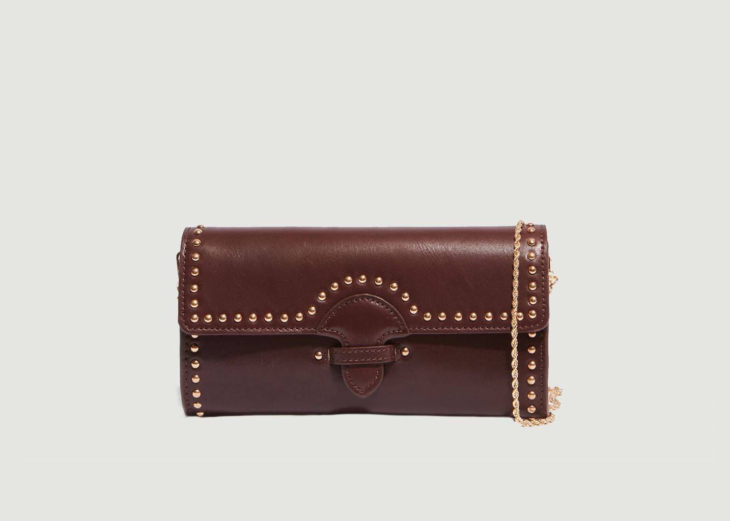 Petite Mendigote Cassandra Studs Leather Pouch Bag