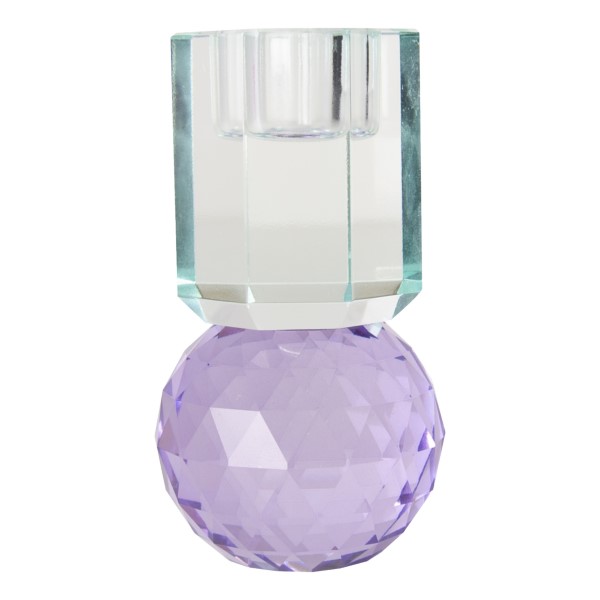 AU Maison Kristallkerzenhalter, Hell Mint / Violett, 10,5x6x6 cm