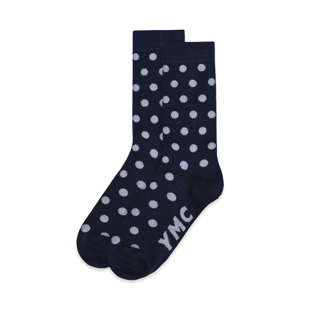 Polka Socks Navy