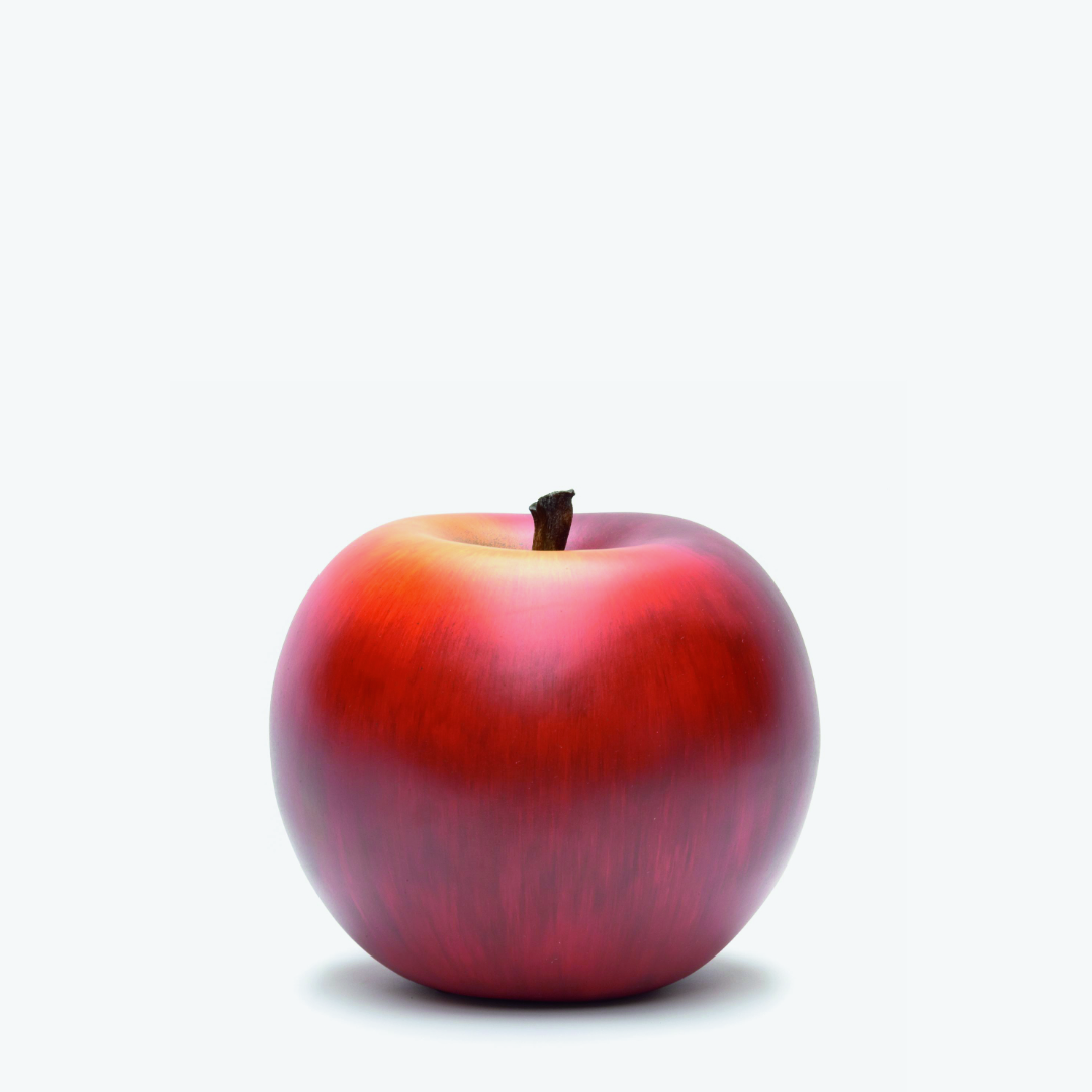 CORES DA TERRA Red Apple Sculpture by Selma Calheira Medium+ 10.5 cm