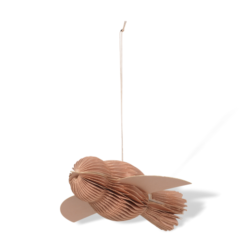 Broste Hanging Paper Bird Decoration Dusty Pink