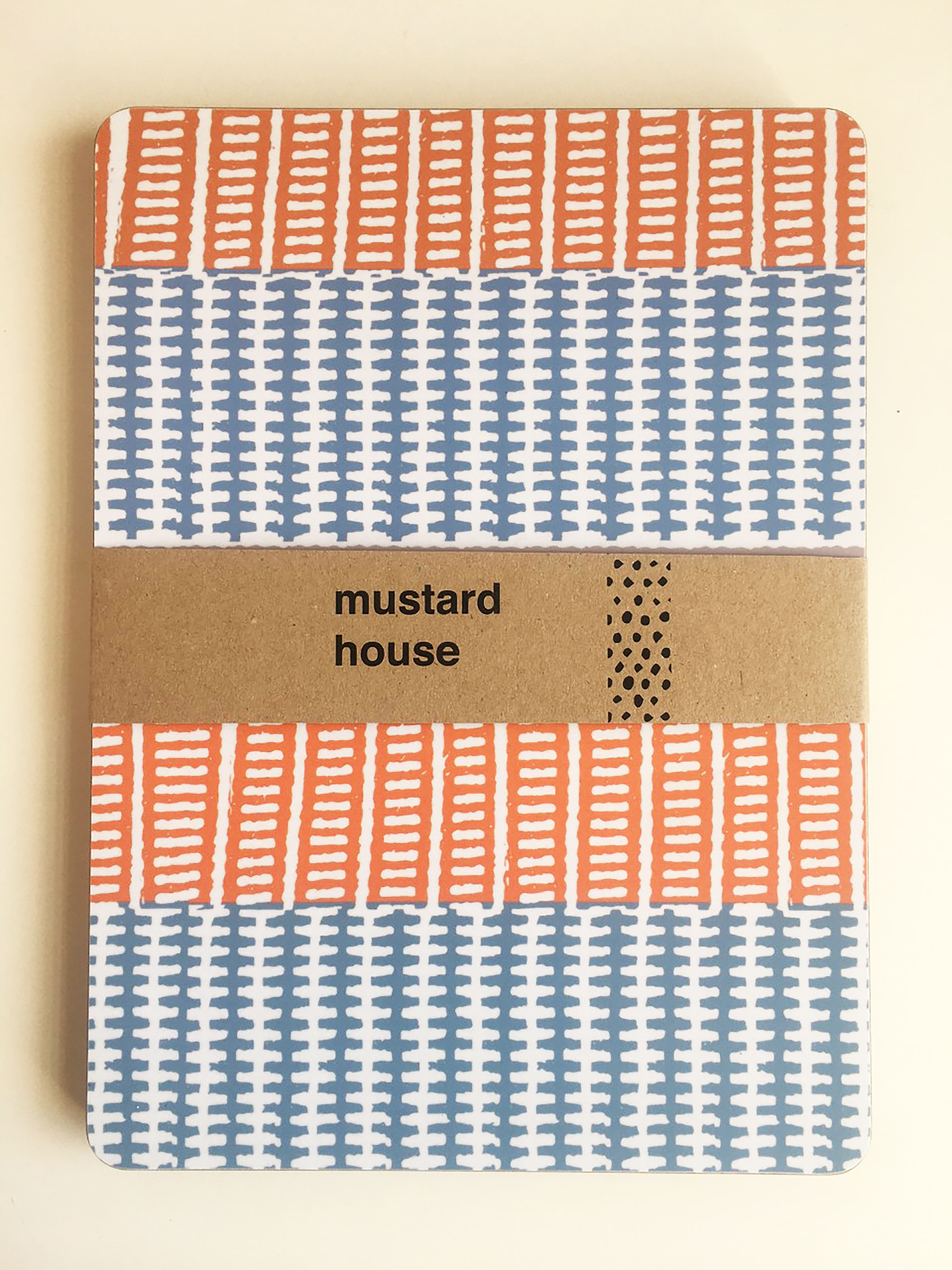 Mustard House Raffia Weave Set of 4 Placemats - Larger Size