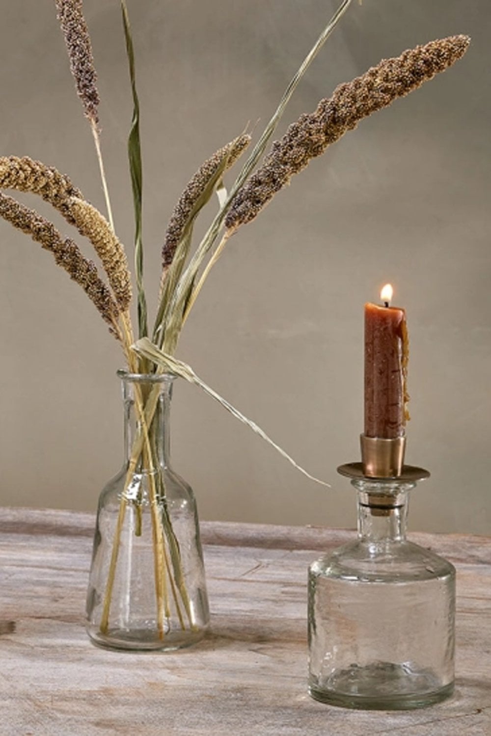 Trouva: Sirsa Tapered Glass Candlestick