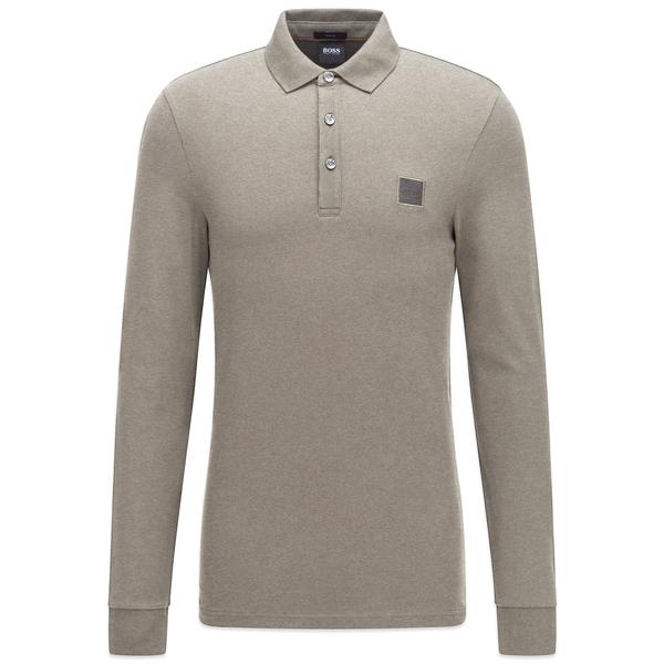 Passerby 1 Long Sleeve Polo Open Fawn Brown