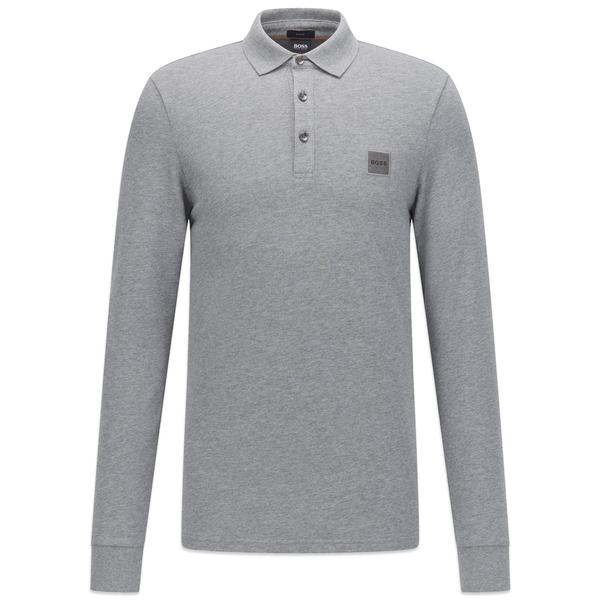 Passerby 1 Long Sleeve Polo Light Grey Melange