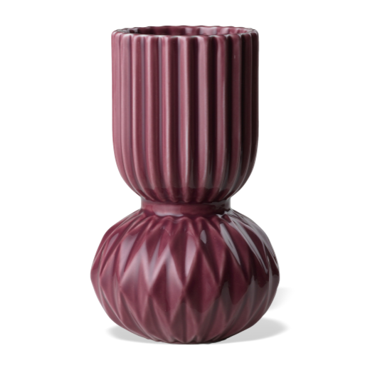 Dottir Ceramic Vase Samsurium Rufflebell Augergine