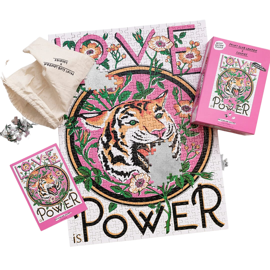 Luckies + Print Club Love Is Power 500 Piece Puzzle