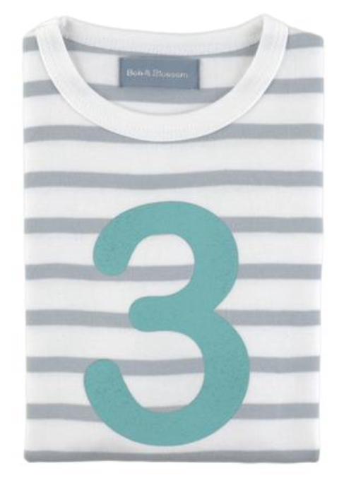 Breton Striped Number 3 T Shirt