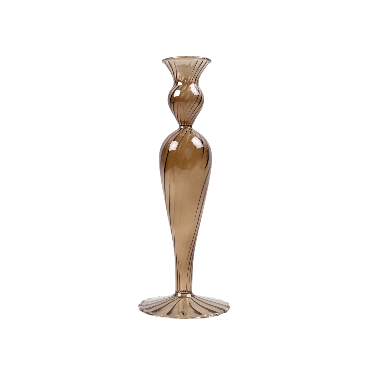 Day Birger et Mikkelsen Venezian Glass Candle Holder - Design No. 2 - Amber