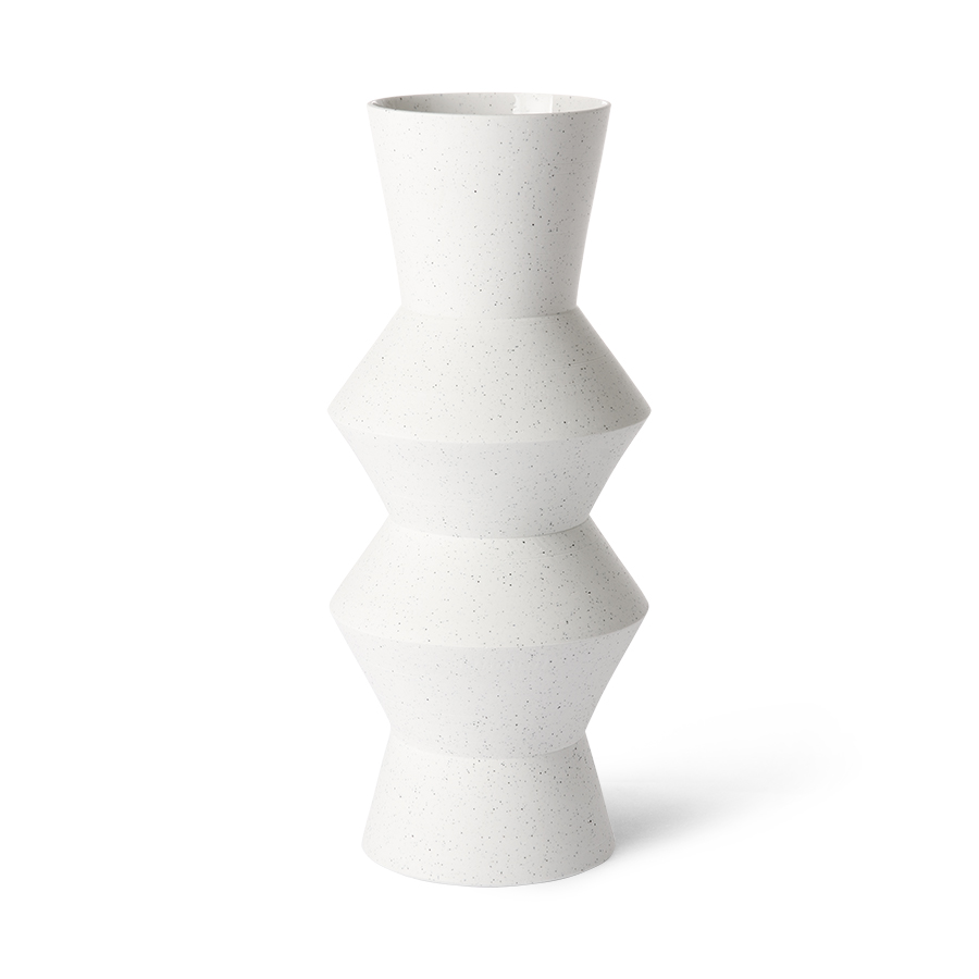HK Living Speckled Clay Vase Angular L