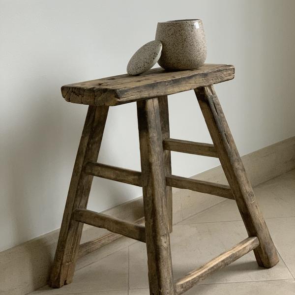 Old wooden stool medium
