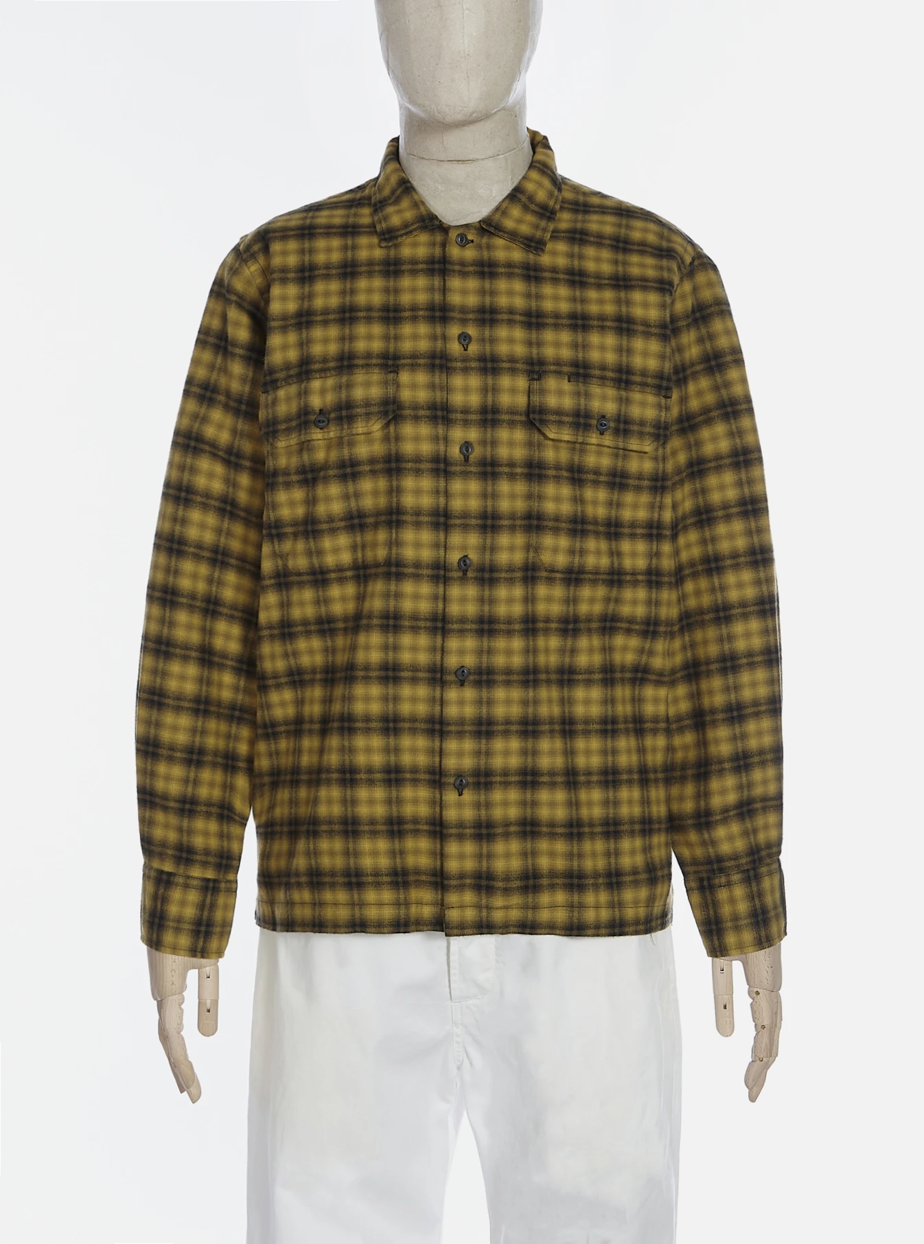 Turtle Check Utility Shirt Mustard