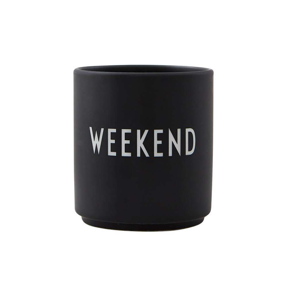 Design Letters Black Occasion Favourite Cup in Weekend Print