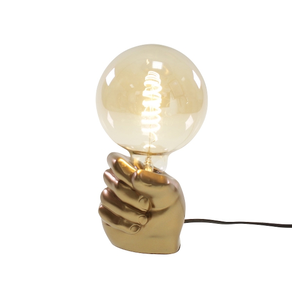 &Quirky Golden Fist Table Lamp