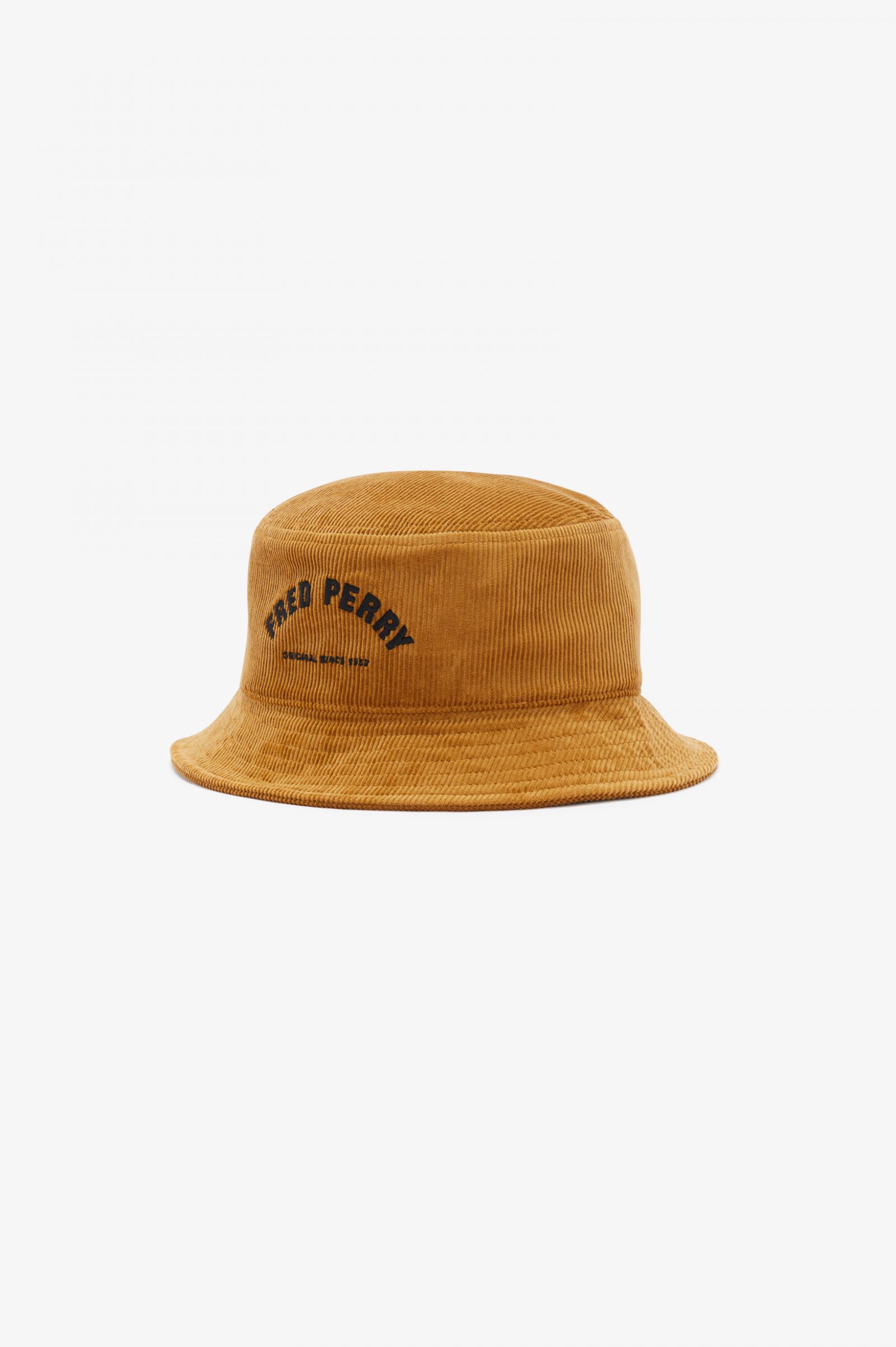 Trouva: Arch Branded Cord Bucket Hat - Dark Caramel