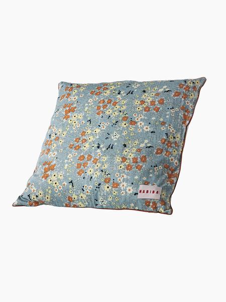 HABIBA Flower Field Cushion Cover Pastel Blue