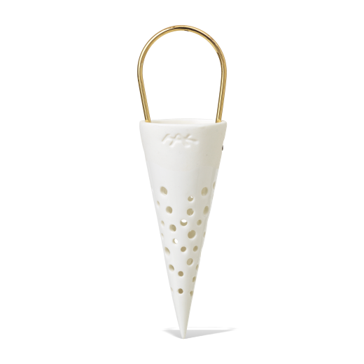 Nobili Ceramic Hanging Cone 15.5cm White