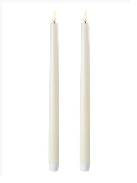 UYUNI LIGHTING Led Taper Candle Twin Pack 2 3 X 35 Nordic White
