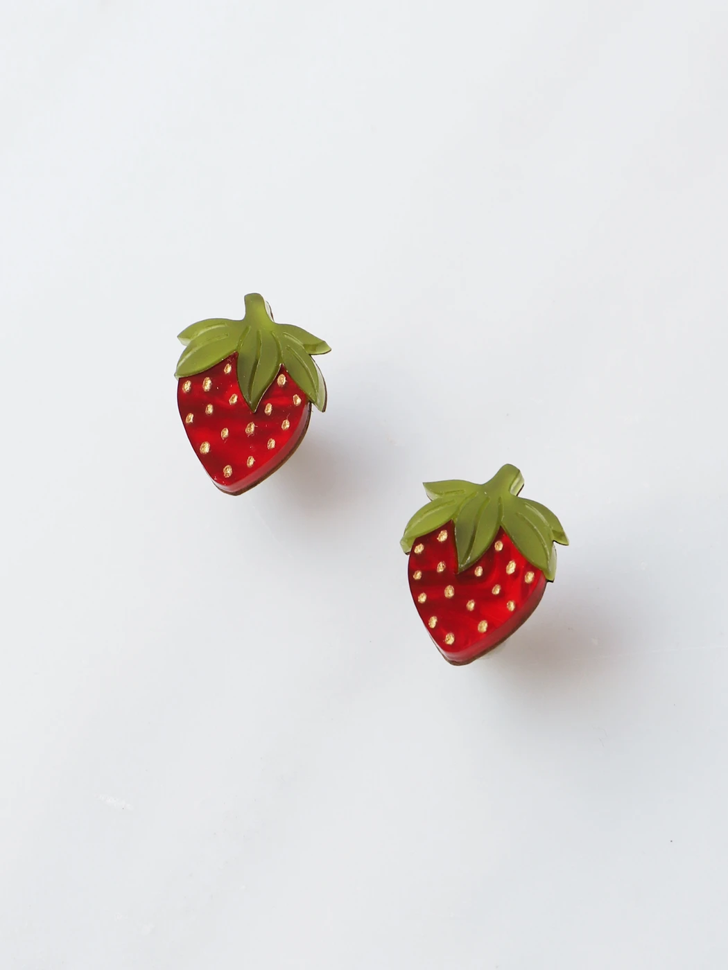 Wolf & Moon Mini Strawberry Studs