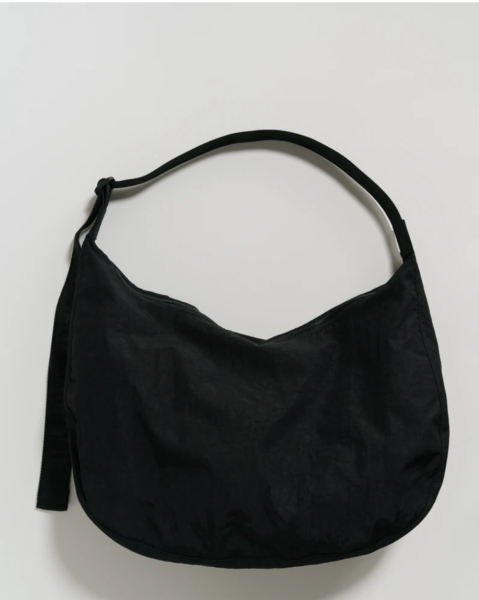 Baggu Large Crescent Bag Schultertasche Aus Nylon Black