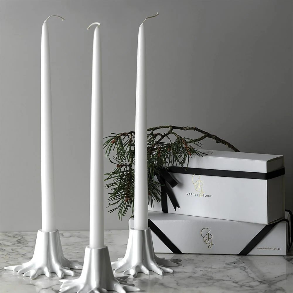 Garden Glory  Candle Holder Mini Root Crème White