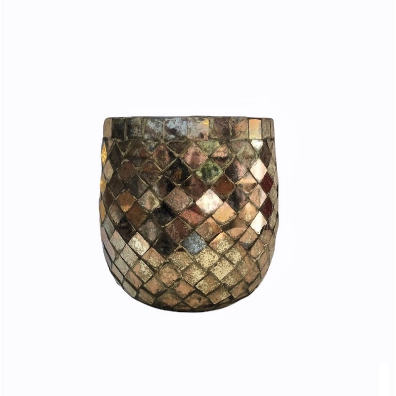 Mosaic Mirror Votive Holder