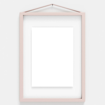 Moebe "Frame" by Moebe | A4 Aluminum, Pale Rose