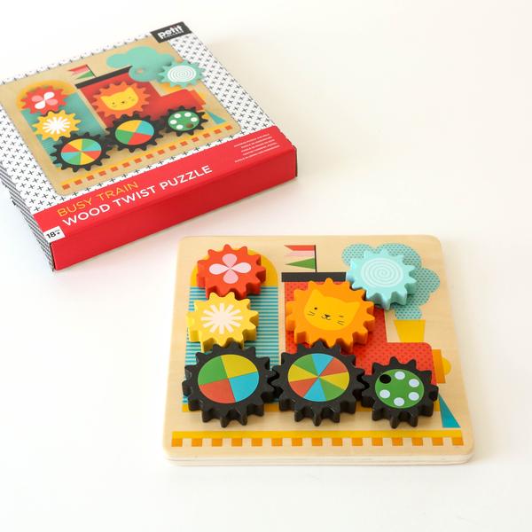 Busy Trains Wooden Twist Puzzle