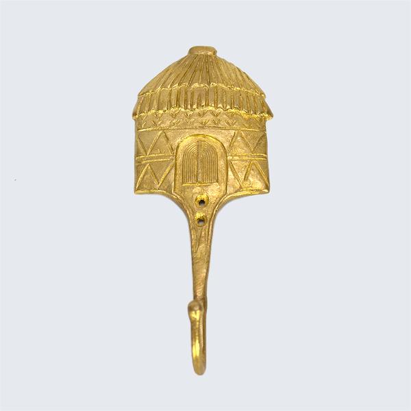 Ghanaian Ashanti Brass Hook 'Hut&#x27