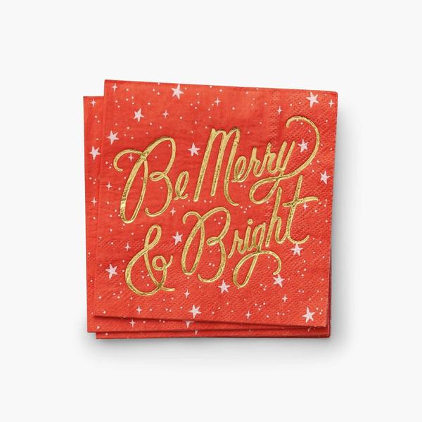 Rifle Paper Co. Be Merry And Bright Cocktail Napkin