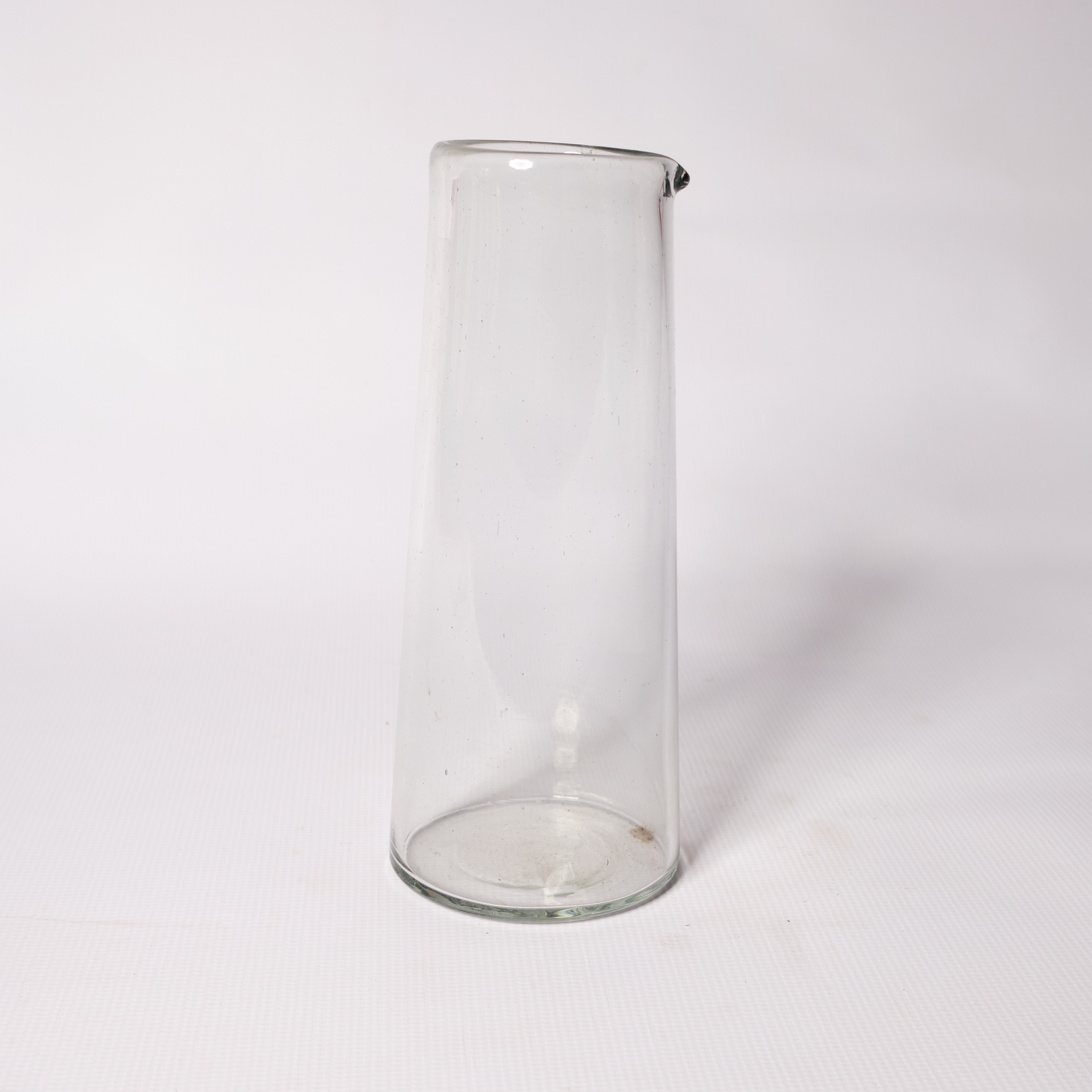 Clear Glass Tapered Carafe