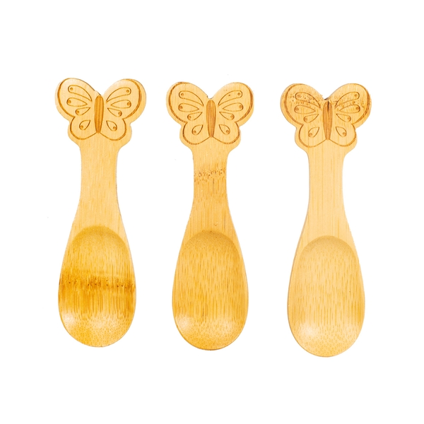 Sass & Belle  Bamboo Buterfly Spoons Set of 3