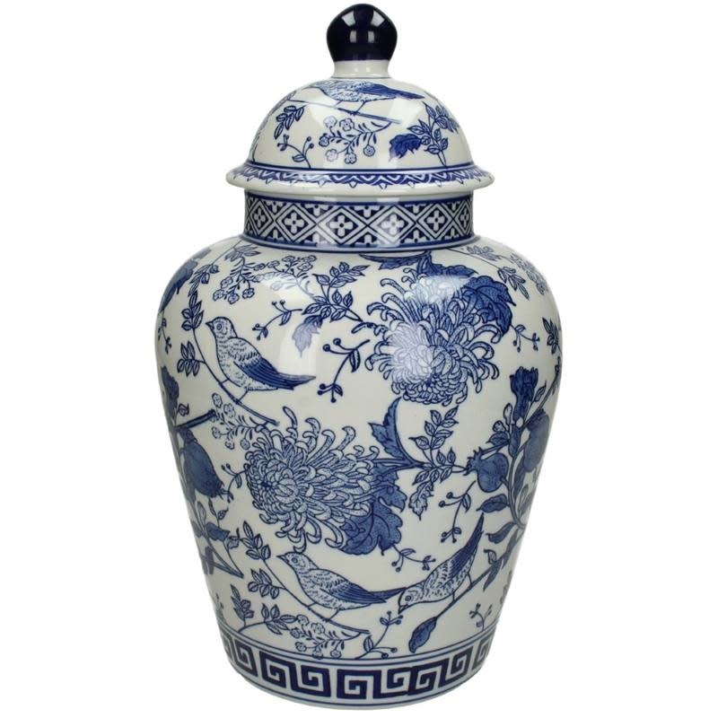 Jar Porcelain Blue