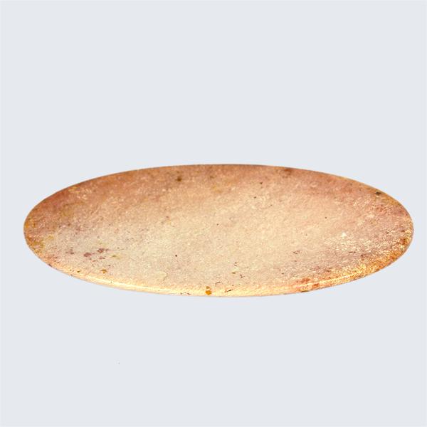 Large Kenyan Soapstone Oval Plate 'Marbled Pink&#x27