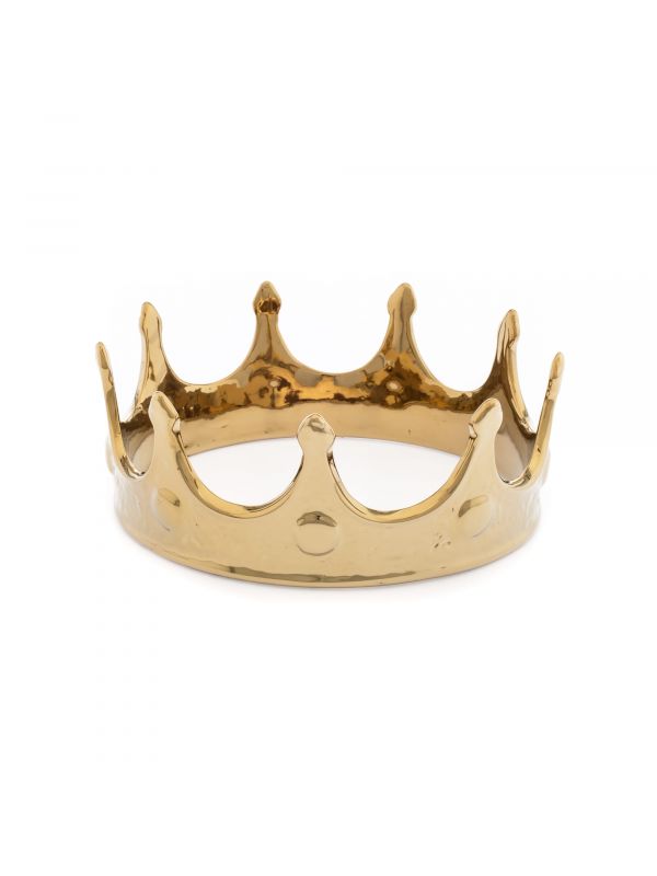 Seletti Gold Porcelain Crown