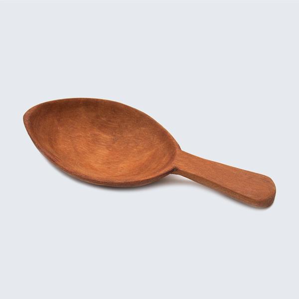 Olive Wood Large Teardrop Coffee Spoon