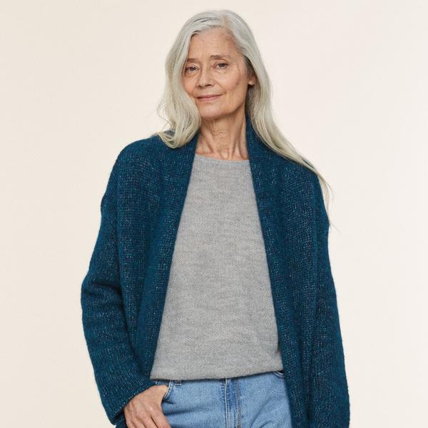 Brume Al Long Cardigan Blue