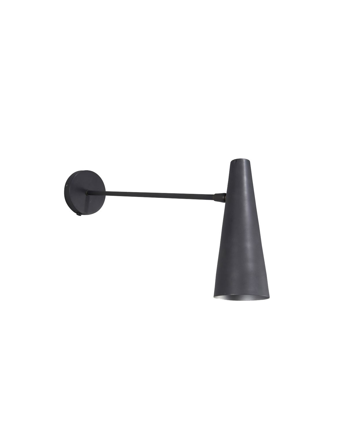 House Doctor Wall Lamp with Conical Lampshade in Matte Black